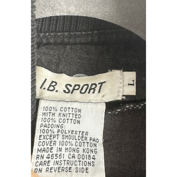 IB Sport Vintage Black Denim Sweater Jacket Aztec Turquoise Womens Large - Picture 12 of 16